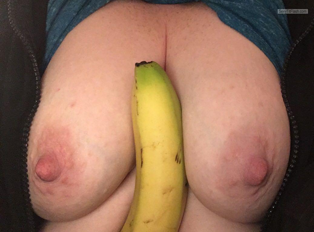 Tit Flash: My Big Tits - Sharroncalloway68@gmail.com from United Kingdom